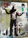 Cooles Graffiti auf Leinwand